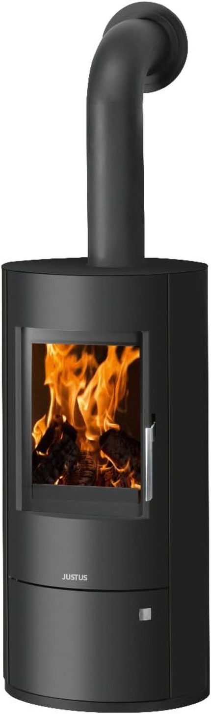 Austin Kaminofen 7 Kw Für Scheitholz Und Kohlebriketts Stahl-Schwarz