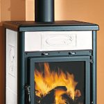 La Nordica Kaminofen Rossella R1 Weiß Infinity, Gusseisen, Heizofen, 8,8 Kw, Weiß, Holz