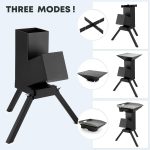 3-In-1-Raketenöfen Mit Grillrost, Grillrost Und Topf-Kochständer, Robuste Holzöfen Zum Kochen, Camping-Holzofen-Set Für Off-Grid-Versorgung, Outdoor-Grillveranstaltung