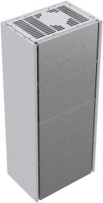 KRATKI Home Simple Box Kaminofen 8 Kw - Holzofen Stahlverkleidung Weiß 2-Seitig - Türanschlag Links, Fertigbausatz - Ø200 Mm Rauchrohranschluss - Bimschv 2 Zertifiziert