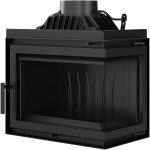 KRATKI Kamineinsatz Simple – 8 Kw Eck-Kamin Mit Seitlicher Verglasung, Türanschlag Links/Rechts, Holzofen, Energieeffizienzklasse a - 70,1 X 60 X 36 Cm