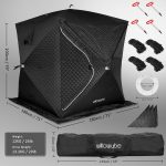 WILLOWYBE Portables Outdoor-Sauna-Set Mit Saunazelt Und Holzofen – Für Trockensauna Und Kochen Mit Familie Und Freunden