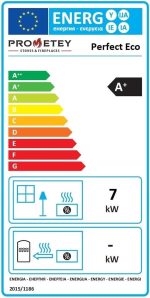 EEK A+ Kaminofen Mit Backfach Und Herdplatte Perfect Eco Schwarz Holzofen 7 Kw Kamin Ofen Holz Werkstattofen Hüttenofen Heizofen Gartenofen