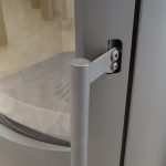 Kaminofen Legierter Stahl, München XL Stahl Creme Weiß 7Kw Speicherofen Panoramatür Holzofen Dauerbrand Geeignet Schwedenofen 150Mm Abgasstutzen Selbstschließende Tür (Bauart 1)