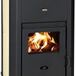 EEK A: Wasserführender Kaminofen  WD W24 D, Creme - 24,3 Kw Schwarz