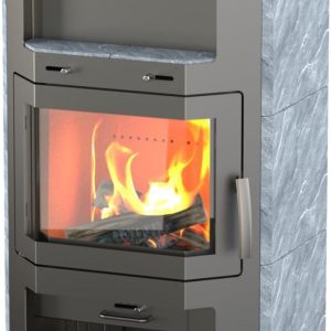 Kaminofen Bali Max Naturstein Grau 8,5 Kw Kaminofen