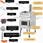 WILLOWYBE Portables Outdoor-Sauna-Set Mit Saunazelt Und Holzofen – Für Trockensauna Und Kochen Mit Familie Und Freunden