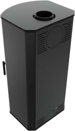 KRATKI KOZA TITAN Kaminofen Holzofen Kamineinsatz 11Kw Ø150 – Stahlofen Heizeinsatz Holz Freistehend - Bimschv 2, Ökodesign, EEK a - Effiziente Wärmespeicherung Und Saubere Verbrennung