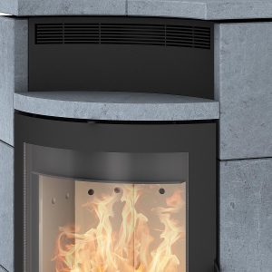 Kaminofen / Eckkaminofen Fireplace Lyon Speckstein 8Kw