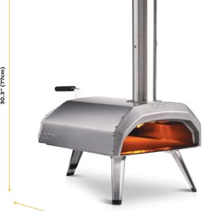 Ooni Karu 12 Pizzaofen – Gas Pizzaofen & Holzofen, Ooni Pizzaofen Für Outdoor – Kocht 30 Cm Pizzen in 60 Sekunden - Tragbarer Pizza Oven