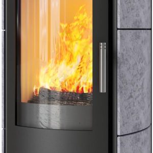 Kaminofen Hark 130 Ecoplus 6 Kw - Naturstein - Korpus: Graphit