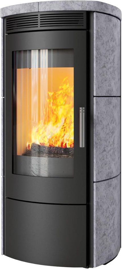 Kaminofen Hark 130 Ecoplus 6 Kw - Naturstein - Korpus: Graphit