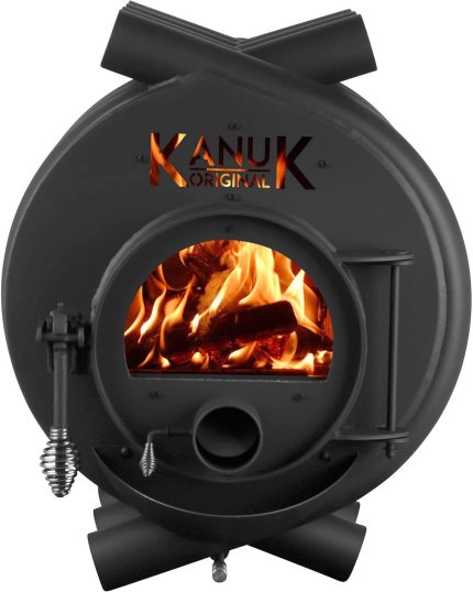 Warmluftofen Kanuk® Original 10 Kw - Werkstattofen - Schwedenofen - Zulassung Für Deutschland, Österreich Und Schweiz - Bimschv (Ohne Seitenverkleidung, Ohne Untergestell)
