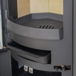 H&M Germany Kaminofen München Max Style Gussgrau/Naturstein 150Mm Rauchrohranschluss 8Kw Holzofen Kohle Schwedenofen Steinverkleidung
