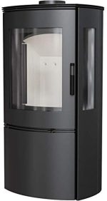 KRATKI Falcon View Kaminofen, Holzkamin Mit Lufteinlass, Bimschv 2 Konform, 10 Kw Kaminofen, Thermischer Wirkungsgrad 82%, Staubauslass 150 Mm, Energieklasse A