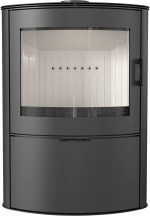 KRATKI Stahlofen AB-2 | 10 Kw | RRØ 150 Mm | Holzofen 105,2 X 76,1 X 46 Cm | Stahlofen Mit Verglasung | Erfüllt Die Norme Bimschv Stufe 2, 15A B-VG | Kaminofen Ideal Für Jede Wohnung & Zuhause
