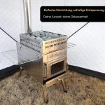 WILLOWYBE Portables Outdoor-Sauna-Set Mit Saunazelt Und Holzofen – Für Trockensauna Und Kochen Mit Familie Und Freunden