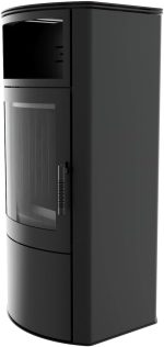 KRATKI KOZA TITAN Kaminofen Holzofen Kamineinsatz 11Kw Ø150 – Stahlofen Heizeinsatz Holz Freistehend - Bimschv 2, Ökodesign, EEK a - Effiziente Wärmespeicherung Und Saubere Verbrennung