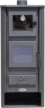 Kaminofen Mit Backfach Weiß Holzofen 12,1 Kw Kamin Ambasador Ofen Dauerbrandofen Werkstattofen Schwedenofen Hüttenofen Heizofen