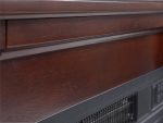 Elektrokamin Toscana AF23BS, Elektrischer Standkamin Mit Heizung 1800 W, Realistischer Flammeneffekt, Led-Beleuchtung, Fernbedienung, Timer, Thermostat, Knistereffekt, MDF, Russet