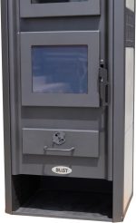 Kaminofen Mit Backfach Weiß Holzofen 12,1 Kw Kamin Ambasador Ofen Dauerbrandofen Werkstattofen Schwedenofen Hüttenofen Heizofen