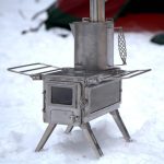 Nomad View Zeltofen Klein – Tragbarer Zeltofen Aus Edelstahl Mit Glasfenster – Kompakt, Klappbar, Ideal Für Camping, Bushcraft & Outdoor-Kochen