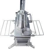 Nomad Medium Zeltofen | Kleiner Tragbarer Holzofen Für Zelte, Unterkünfte Und Camping | 800 Cubic Inch Firebox | Präzisions-Edelstahlkonstruktion | Enthält Schornsteinpfeife