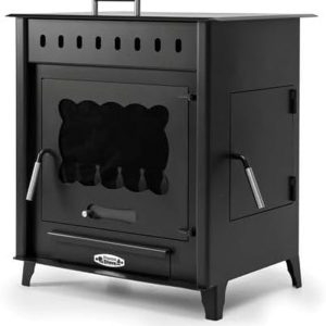 Press Stove Holzofen Granade Mit Backofen Und Seitentür, Modell VESUBIO 2, 14,3 Kw
