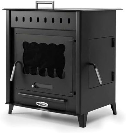Press Stove Holzofen Granade Mit Backofen Und Seitentür, Modell VESUBIO 2, 14,3 Kw