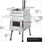 WILLOWYBE Portables Outdoor-Sauna-Set Mit Saunazelt Und Holzofen – Für Trockensauna Und Kochen Mit Familie Und Freunden
