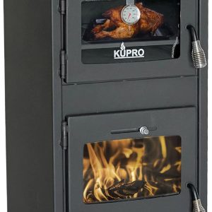 EEK A+ Kaminofen Mit Backfach Und Herdplatte Ever 2 Holzofen 7,85 Kw Kamin Ofen Holz Werkstattofen Hüttenofen Heizofen