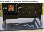 Outdoor-Küchenofen ROSALIE, Gartenküche, Pizzaofen & Zeltofen | Garten-Kamin Gartenofen Schwarz
