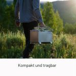 Nomad Medium Zeltofen | Kleiner Tragbarer Holzofen Für Zelte, Unterkünfte Und Camping | 800 Cubic Inch Firebox | Präzisions-Edelstahlkonstruktion | Enthält Schornsteinpfeife