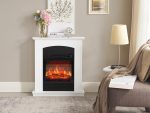 Collins AF18B Freistehender Elektrokamin – Panorama-Glasfront, Energieeffizienter Led-Flammeneffekt Und Heizfunktion Mit 1,8 Kw Sowie Thermostat