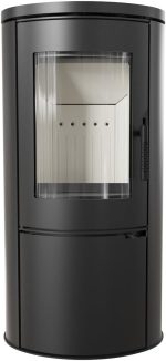 KRATKI Stahlofen AB | 8 Kw | RRØ 150 Mm | Holzofen 105,8 X 52,8 X 41 Cm | Stahlofen Mit Verglasung | Erfüllt Die Norme Bimschv Stufe 2, 15A B-VG | Kaminofen Ideal Für Jede Wohnung & Zuhause