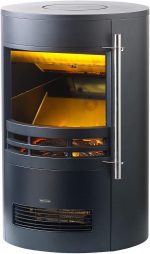 Carlo Milano Elektrokamin: Design-Elektro-Kaminofen Mit 3D-Flammeneffekt, 2 Heizstufen, 2.000 W (Elektroofen, Elektrischer Kamin, LED)