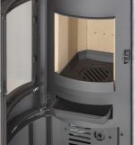 Kaminofen München, Naturstein, 7 Kw, Dauerbrand, Automatik Grau