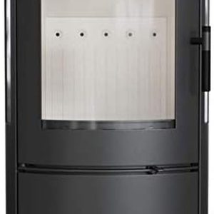 KRATKI Falcon View Kaminofen, Holzkamin Mit Lufteinlass, Bimschv 2 Konform, 10 Kw Kaminofen, Thermischer Wirkungsgrad 82%, Staubauslass 150 Mm, Energieklasse A