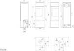 KRATKI Thor Schwarz Holzofen, Freistehend, Bimschv 2-Konform, 8 Kw, Thermische Effizienz, 83%, Staubauslass, 150 Mm, Stahl Und Dekoratives Glas, Gerade Verglasung, EEK A+ Kaminofen