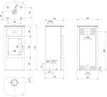 KRATKI KOZA TITAN Kaminofen Holzofen Kamineinsatz 11Kw Ø150 – Stahlofen Heizeinsatz Holz Freistehend - Bimschv 2, Ökodesign, EEK a - Effiziente Wärmespeicherung Und Saubere Verbrennung