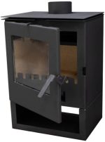 Kaminofen ALAZ K5S Schwarz 6 Kw, Kamin Heizofen Dauerbrandofen Holzofen, Кaminholz Hüttenofen, Кaminfeuer, Briketts Kamin, Fireplace Wood