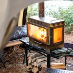Camping Zeltofen Holzofen, Dweller Ultra 3 Edelstahl Holzofen Und Aufbewahrungsboden Zum Kochen, Heizen (Mit 3 Gläsern)