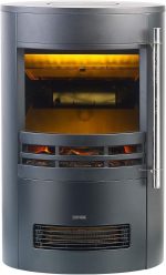 Carlo Milano Elektrokamin: Design-Elektro-Kaminofen Mit 3D-Flammeneffekt, 2 Heizstufen, 2.000 W (Elektroofen, Elektrischer Kamin, LED)