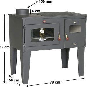 Kaminofen Mit Backfach Und Herdplatte Alegra 93933 6 Kw Kamin Mehrfachbelegung Holzofen Ofen Holz Holzherd Küchenhexe Kochplatte Küchenofen