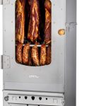 KAISER COMPANY '50' Hochwertiger Räucherofen/Räucherschrank Aus Edelstahl - Holzbefeuerung I Tragbarer Smoker 80 Cm I Perfekt Zum Räuchern I Passen Bis Zu 10Kg Fleisch I Mit Zubehör I NICHTROSTEND