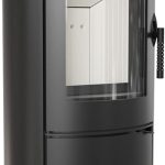 KRATKI Stahlofen AB | 8 Kw | RRØ 150 Mm | Holzofen 105,8 X 52,8 X 41 Cm | Stahlofen Mit Verglasung | Erfüllt Die Norme Bimschv Stufe 2, 15A B-VG | Kaminofen Ideal Für Jede Wohnung & Zuhause
