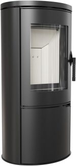 KRATKI Stahlofen AB | 8 Kw | RRØ 150 Mm | Holzofen 105,8 X 52,8 X 41 Cm | Stahlofen Mit Verglasung | Erfüllt Die Norme Bimschv Stufe 2, 15A B-VG | Kaminofen Ideal Für Jede Wohnung & Zuhause