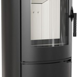 KRATKI Stahlofen AB | 8 Kw | RRØ 150 Mm | Holzofen 105,8 X 52,8 X 41 Cm | Stahlofen Mit Verglasung | Erfüllt Die Norme Bimschv Stufe 2, 15A B-VG | Kaminofen Ideal Für Jede Wohnung & Zuhause