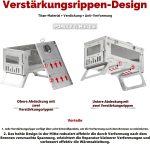 Camping Holzofen Titanofen, Ti Mini 0,6 Tragbarer, Leichter Heißzeltofen Zum Wandern, Kochen, Heizen (Ofenrohr 6,56 Fuß/2 M)
