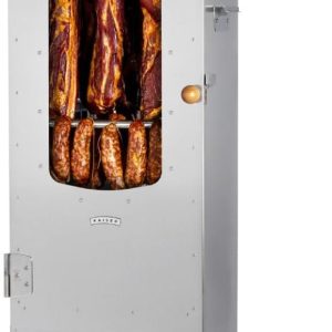 KAISER COMPANY '100' Hochwertiger Elektrischer Räucherofen/Räucherschrank Aus Edelstahl I Tragbarer Smoker 110 Cm I Passen Bis Zu 15Kg Fleisch I 2000W I Mit Zubehör I NICHTROSTEND